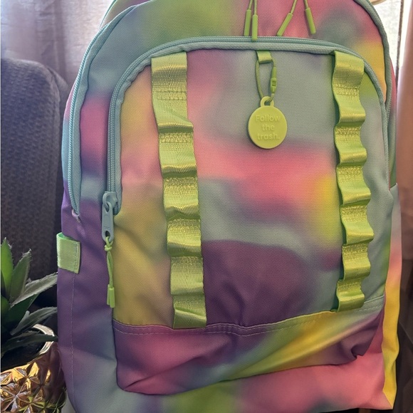🩷💜LOGAN  ecotech backpack in blue and pink tie-dye 17”🩷💜 - Picture 4 of 10